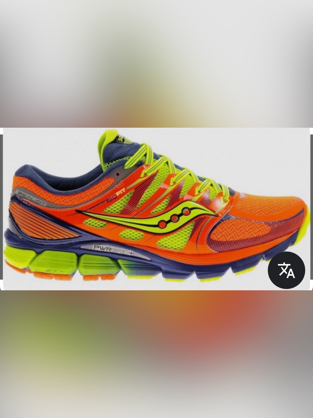 Saucony Zealot ISO Men’s Running Sneakers - Neon Orange, Lime, Blue